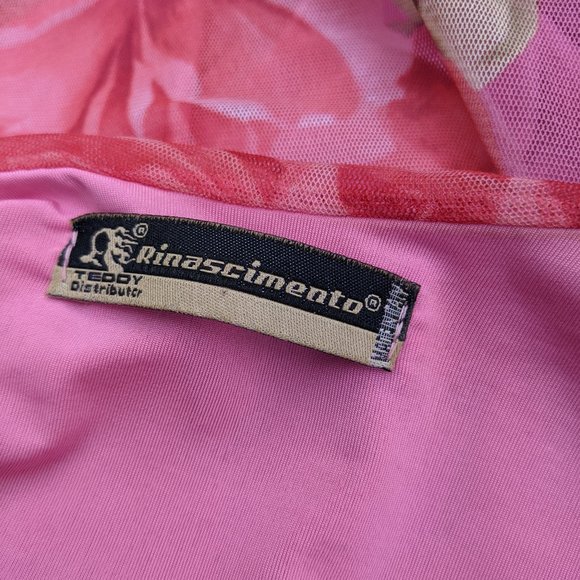 Italian Brand Rose Print top - Picture 3 of 3